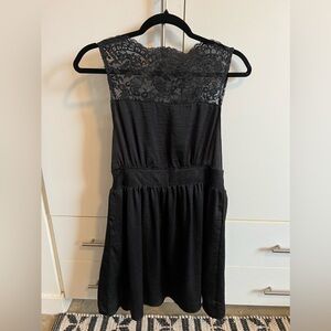 FREE PEOPLE: VINTAGE 🖤 Black Lace Baby Doll Dress